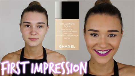 chanel vitalumiere aqua before after|chanel vitalumiere aqua foundation reviews.